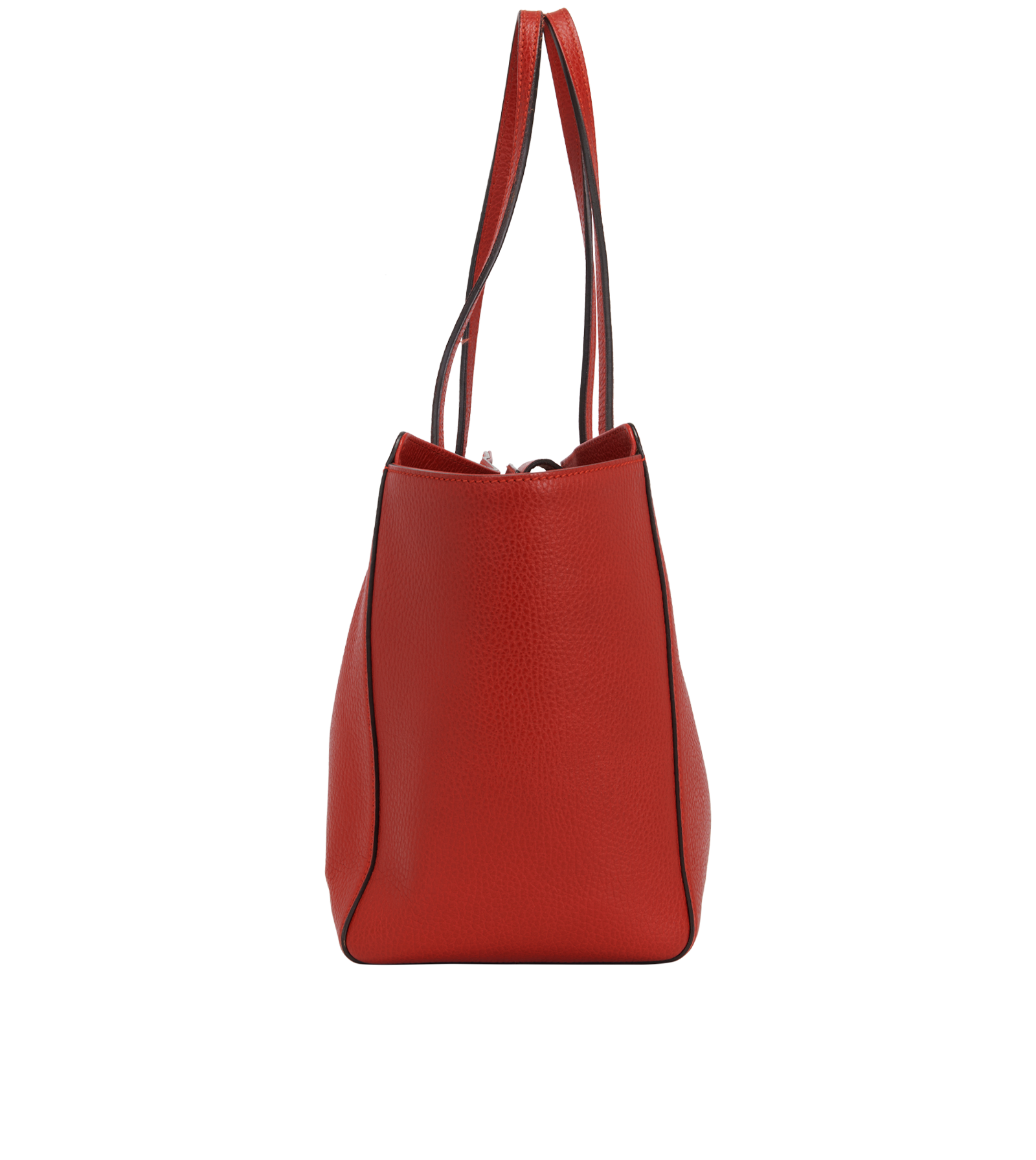 Medium Sling Tote, &pound;450, Handbags, Red, Leather, Bottom view